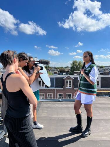 Behind the scene shots for Gianna Mazzeo's video documentary The History of the Carabiner. Shots taken with an iPhone. For Nikon magazine.