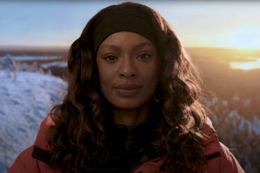 Behind the scenes shot of April Alexander, Nikon magazine.